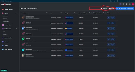 Page collaborateurs créer collaborateurs
