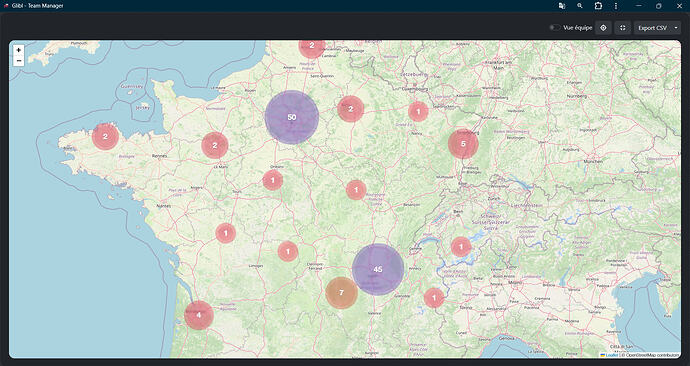 Cartographie plein ecran