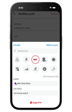 Configuration autres liens