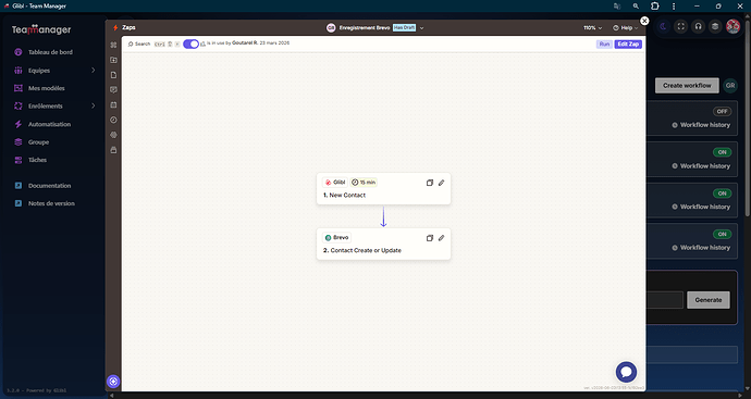 Zapier create Brevo